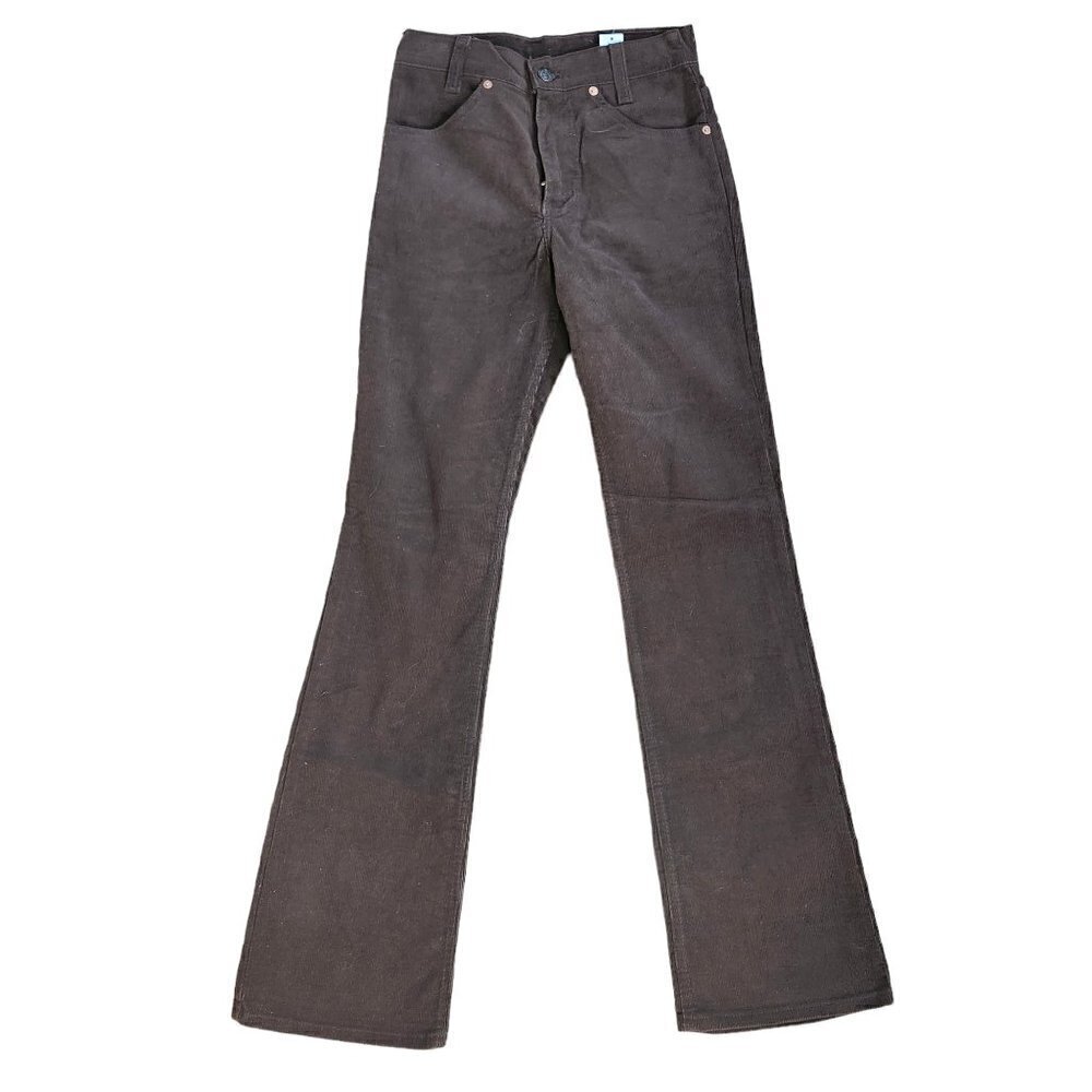 NWOT DEADSTOCK 70'S VINTAGE CHOCOLATE BROWN CORDUROY LEVI'S SIZE 26x32